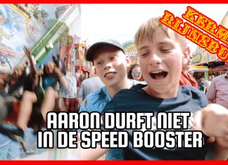 Aaron durft niet in de speedbooster
